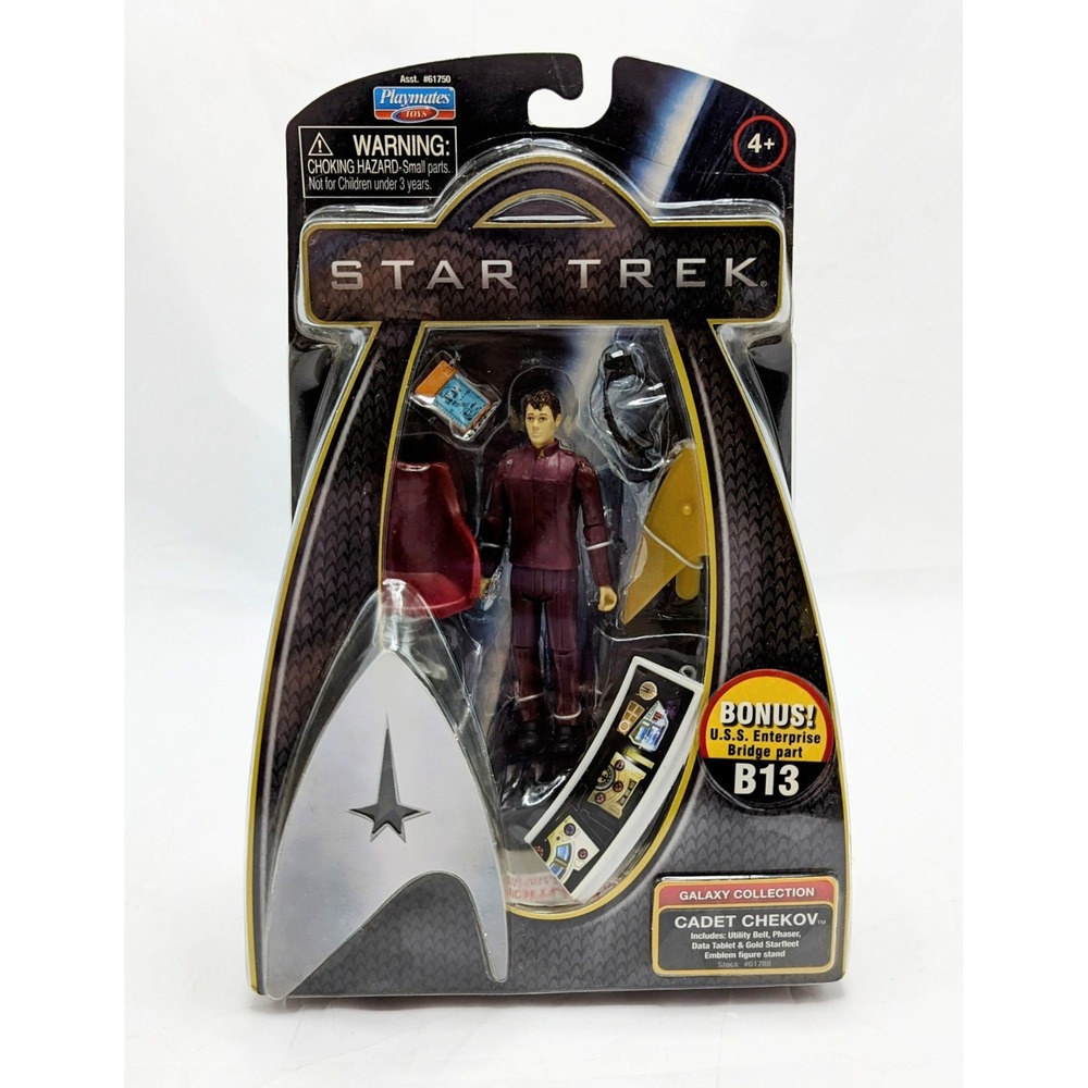 2009 Playmates Star Trek Galaxy Collection Cadet Chekov Action Figure 3.75 inch